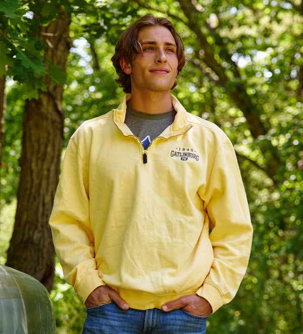 Beantown Dyed Quarter Zip Pullover