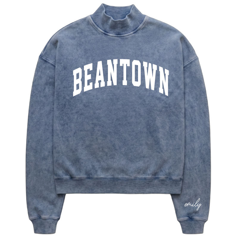 Beantown Mock Neck Sweatshirt