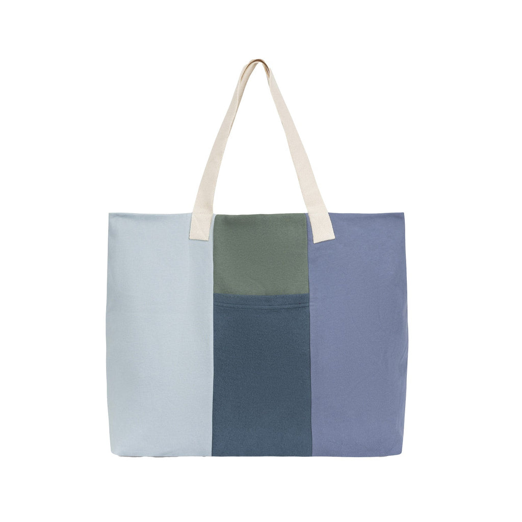 The Tote - Grey Navy and Green