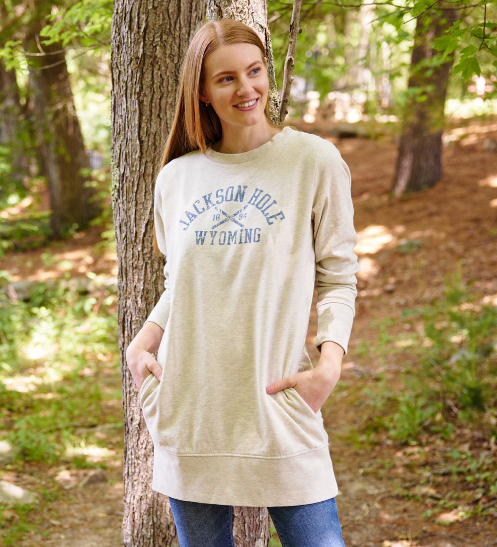 Beantown Heathered Crewneck Dress